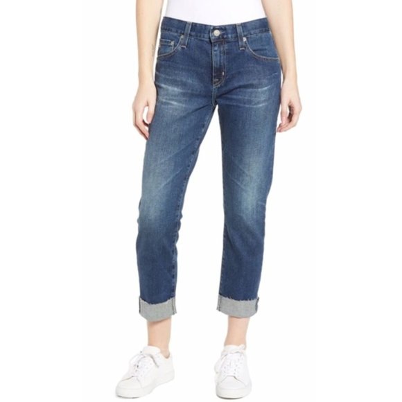 AG Adriano Goldschmied Womens Denim Ex-Boyfriend Raw Hem AG Adriano Goldschmied Womens Denim Ex-Boyfriend Raw Hem